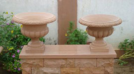 Stone Flower Pots